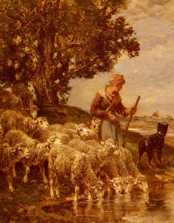 ashepherdesswateringherflock.jpg